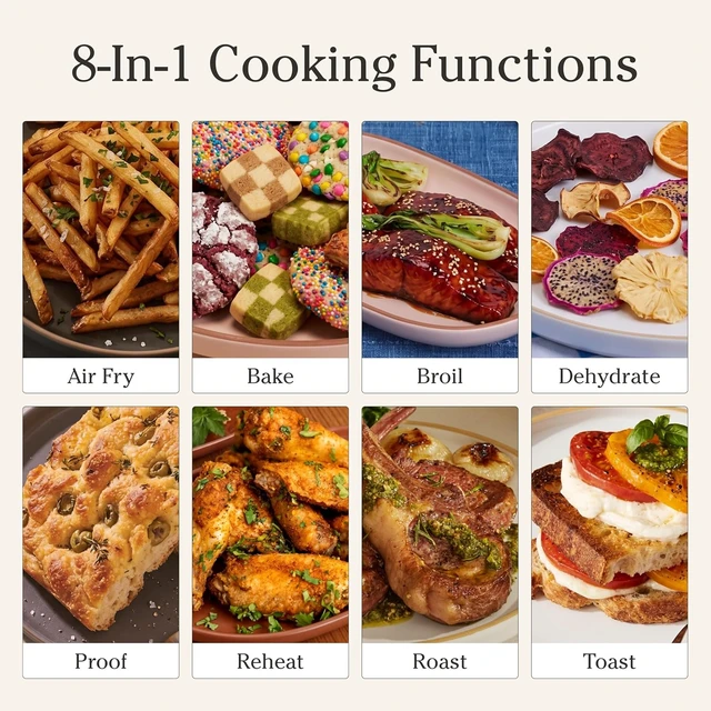 Alt view image 4 of 7 - Wonder Oven Pro, 8-in-1 Digital Air Fryer Oven, 3-Rack, 30 Qt