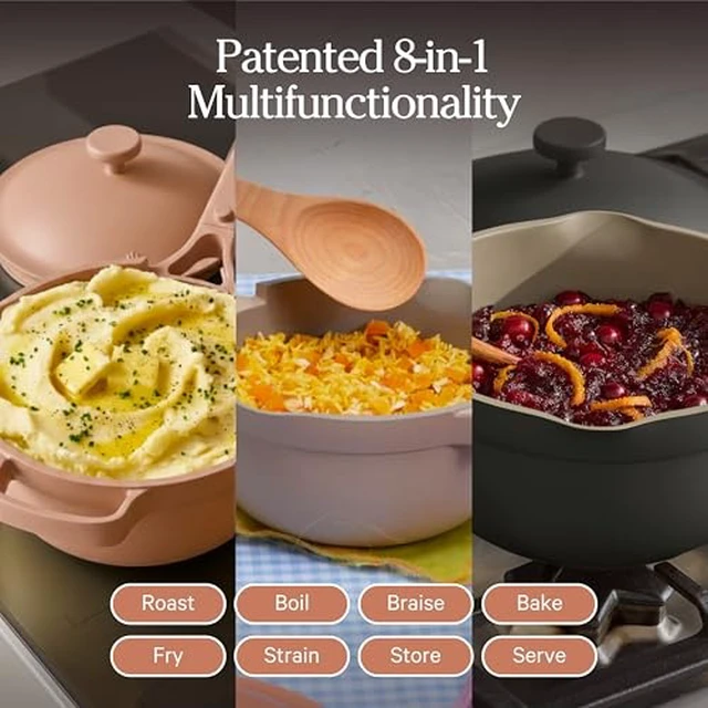 Alt view image 3 of 6 - Mini Perfect Pot, 2.75 Qt Nonstick Ceramic Cooking Pot with Lid