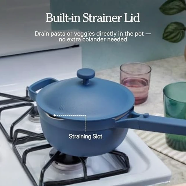 Alt view image 4 of 6 - Mini Perfect Pot, 2.75 Qt Nonstick Ceramic Cooking Pot with Lid