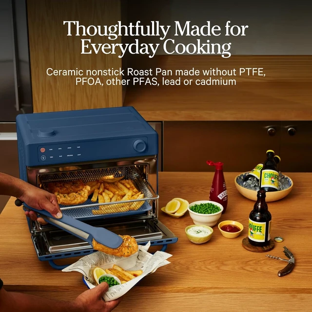 Alt view image 6 of 6 - Wonder Oven Pro Chefs Kit 2.0, Air Fry Basket, Roast & Pizza Pan