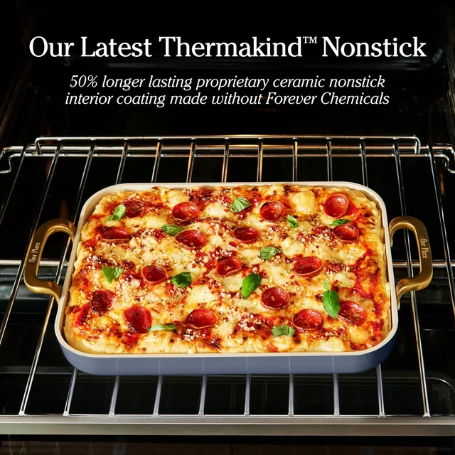 Alt view image 3 of 7 - Essentials Griddle Pan Set, 4-Piece Nonstick Ceramic Cookware