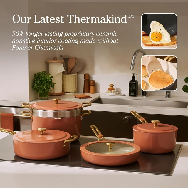 Alt view image 3 of 7 - Essentials Cookware Set, 11-Piece Ceramic Cookware Set