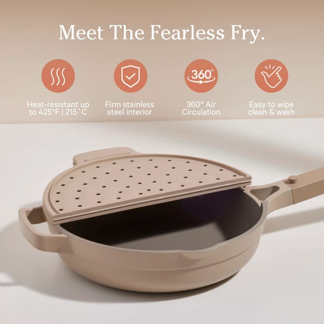 Alt view image 2 of 6 - Fearless Fry Silicone Splatter Guard for Always Pan & Perfect Pot
