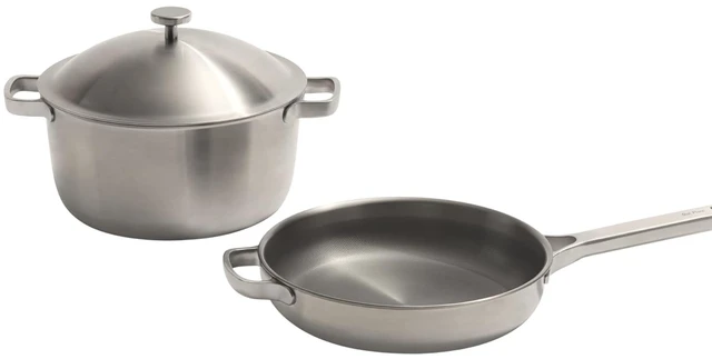 Main image of Titanium Cookware Duo Pro, 3-Piece Nonstick Cookware Set