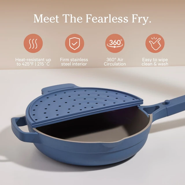 Alt view image 2 of 6 - Fearless Fry Silicone Splatter Guard for Always Pan & Perfect Pot