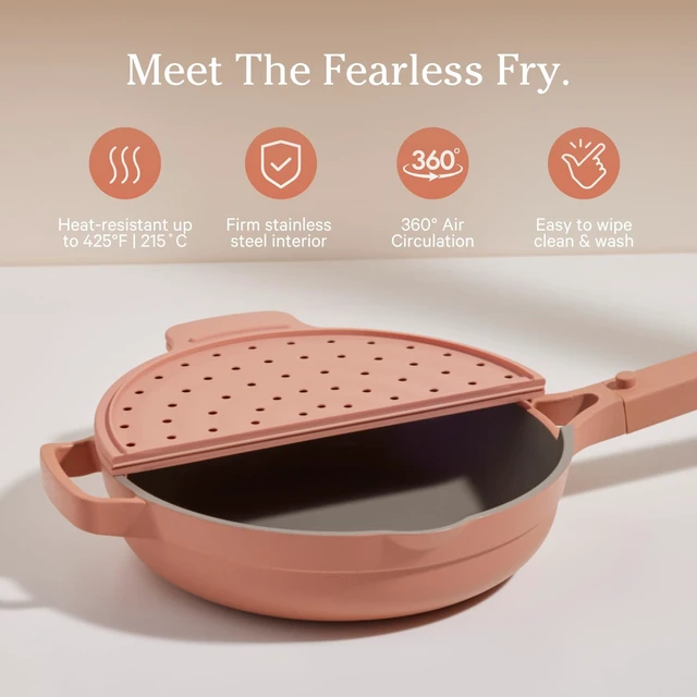Alt view image 2 of 6 - Fearless Fry Silicone Splatter Guard for Always Pan & Perfect Pot
