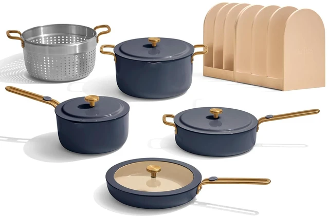 Main image of Essentials Cookware Set, 11-Piece Ceramic Cookware Set