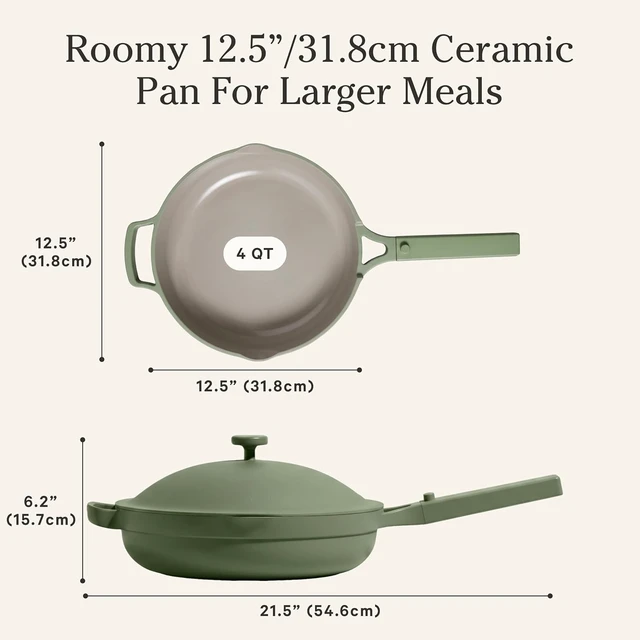 Alt view image 2 of 7 - Large Always Pan, 12.5" Ceramic Nonstick Pan