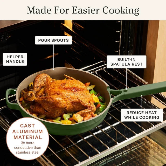 Alt view image 6 of 7 - Large Always Pan, 12.5" Ceramic Nonstick Pan