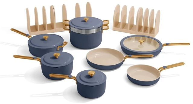 Main image of Essentials Complete Cookware Set, 17-Piece Ceramic Cookware Set