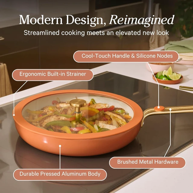 Alt view image 4 of 7 - Essentials Complete Cookware Set, 17-Piece Ceramic Cookware Set