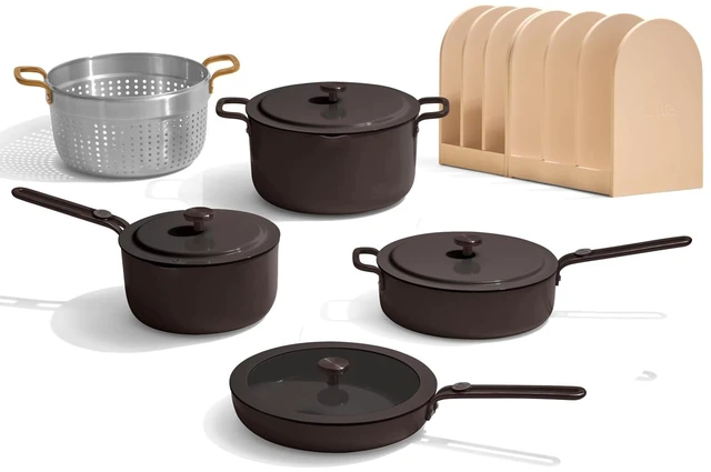 Main image of Essentials Cookware Set, 11-Piece Ceramic Cookware Set