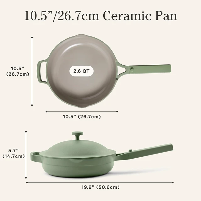 Alt view image 2 of 7 - Always Pan 2.0, 10.5" Ceramic Nonstick Pan, 2.6 Qt