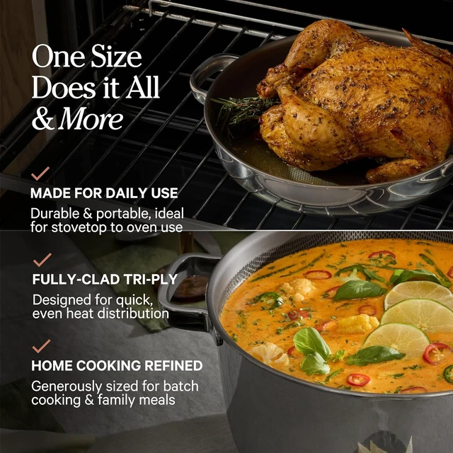 Alt view image 6 of 7 - Titanium Cookware Duo Pro, 3-Piece Nonstick Cookware Set