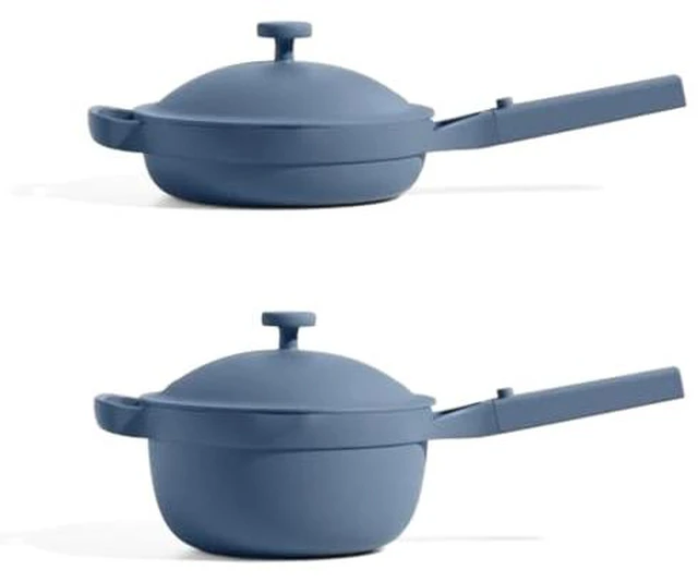 Main image of Mini Cookware Duo, 6-Piece Ceramic Nonstick Cookware Set
