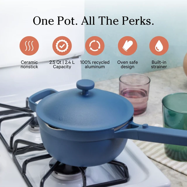 Alt view image 3 of 7 - Mini Cookware Duo, 6-Piece Ceramic Nonstick Cookware Set