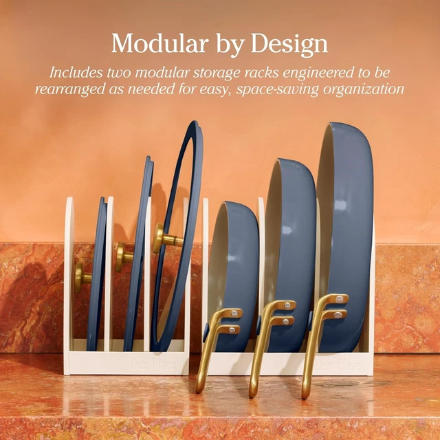 Alt view image 6 of 7 - Essentials Pan Trio, 8-Piece Ceramic Fry Pan Set