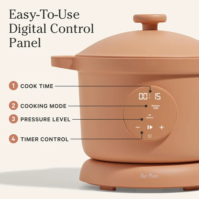 Alt view image 5 of 7 - Dream Cooker, 6 Qt Ceramic Nonstick Pressure Cooker & Multicooker