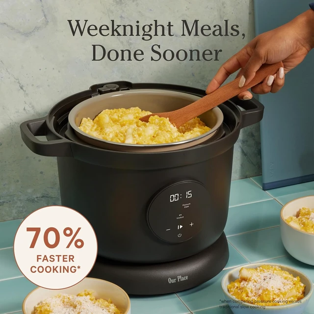 Alt view image 6 of 7 - Dream Cooker, 6 Qt Ceramic Nonstick Pressure Cooker & Multicooker