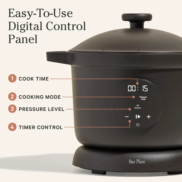Alt view image 5 of 7 - Dream Cooker, 6 Qt Ceramic Nonstick Pressure Cooker & Multicooker