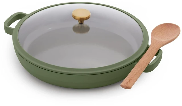 Main image of Dual Handle Always Pan, 4.25 Qt Ceramic Nonstick Braiser Pan with Lid