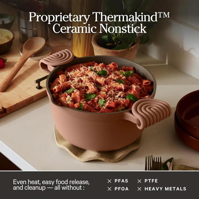Alt view image 4 of 7 - Perfect Pot, 6.5 Qt Nonstick Ceramic Pot & Dutch Oven with Lid
