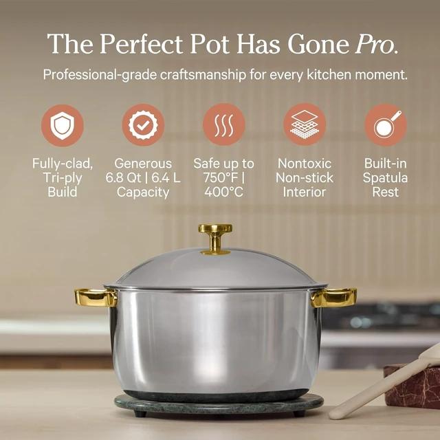 Alt view image 3 of 7 - Titanium Pro Cookware Duo, 6-Piece Titanium Cookware Set