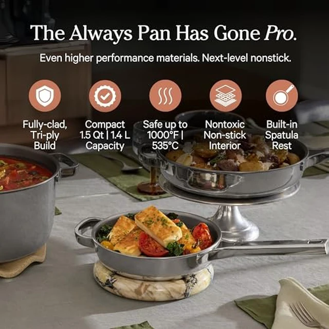 Alt view image 2 of 7 - Mini Titanium Pro Cookware Duo, 6-Piece Titanium Cookware Set
