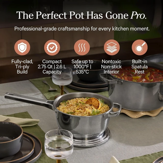 Alt view image 3 of 7 - Mini Titanium Pro Cookware Duo, 6-Piece Titanium Cookware Set