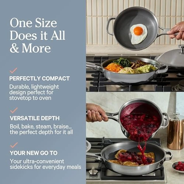 Alt view image 6 of 7 - Mini Titanium Pro Cookware Duo, 6-Piece Titanium Cookware Set