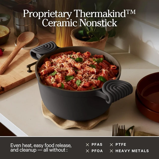 Alt view image 4 of 7 - Perfect Pot, 6.5 Qt Nonstick Ceramic Pot & Dutch Oven with Lid
