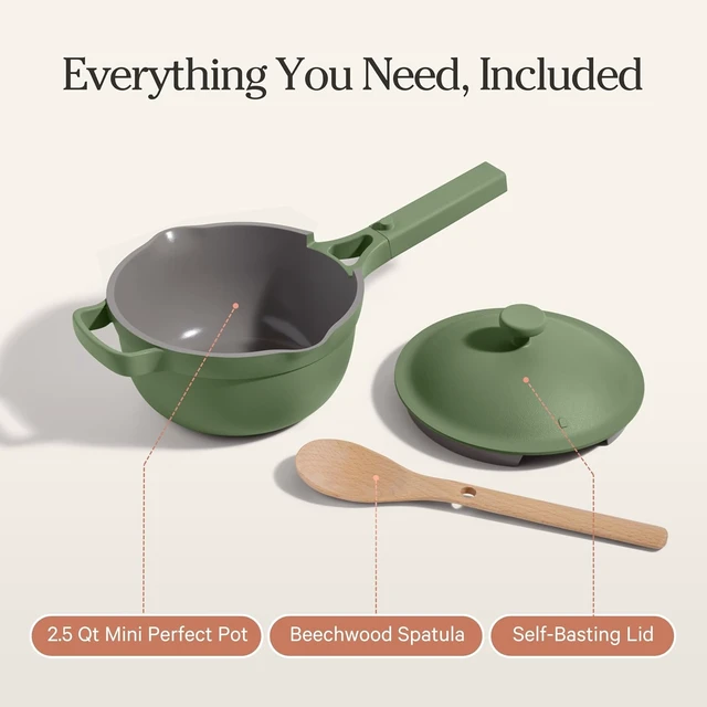 Alt view image 7 of 7 - Mini Perfect Pot, 2.75 Qt Nonstick Ceramic Cooking Pot with Lid