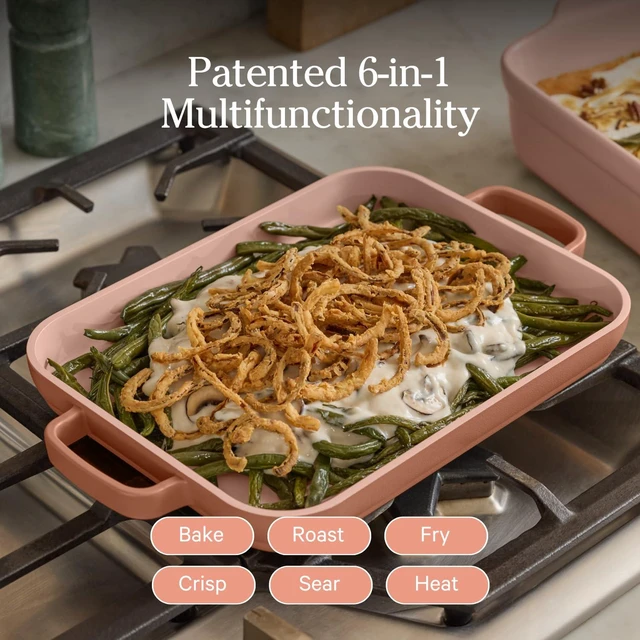 Alt view image 3 of 7 - Mini Griddle Pan, 9" Nonstick Ceramic Stovetop Griddle, 2 Qt