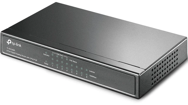 Alt view image 3 of 5 - TL-SG1008P V4 | 8 Port Gigabit PoE Switch | 4 PoE+ Ports @64W | Desktop | Plug & Play | Sturdy Metal w/ Shielded Ports | Fanless | Limited Lifetime Protection | QoS & IGMP Snooping | Unmanaged