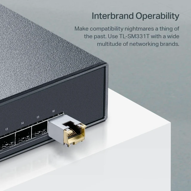 Alt view image 2 of 6 - Omada 1.25GBase-T SFP to RJ45 Module, Universal Compatible(SM331T)