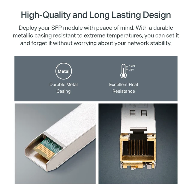 Alt view image 5 of 6 - Omada 10G Base-T SFP+ to RJ45 Module, Universal Compatible(SM5310-T)
