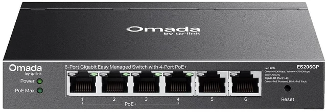 Main image of Omada ES206GP, 6 Port Gigabit Easy Managed PoE Switch