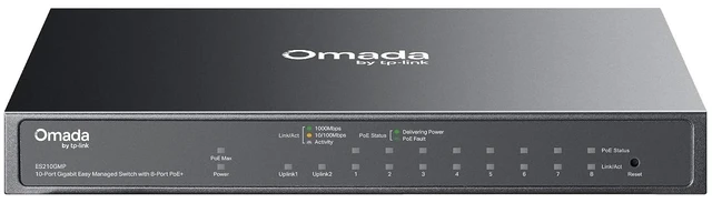 Main image of Omada ES210GMP, 8 Port Gigabit Easy Managed PoE Switch
