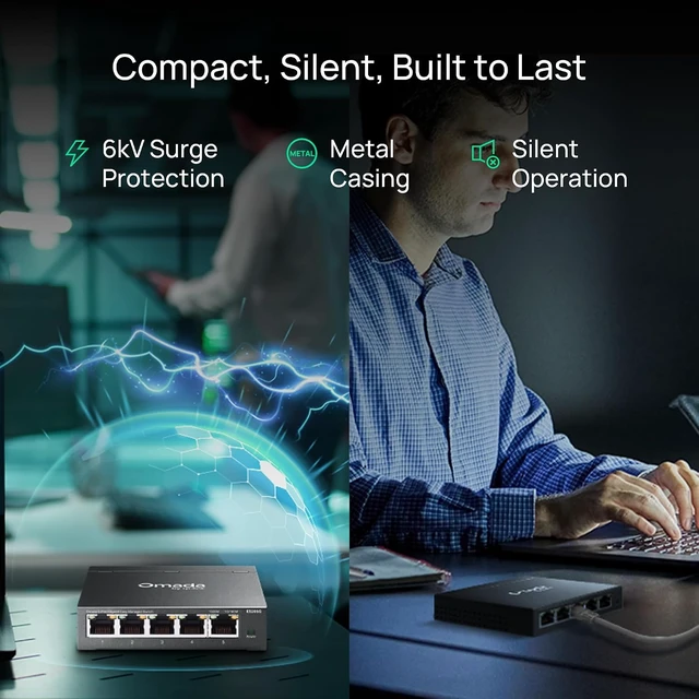 Alt view image 3 of 7 - Omada ES205G, 5 Port Gigabit Easy Managed Switch