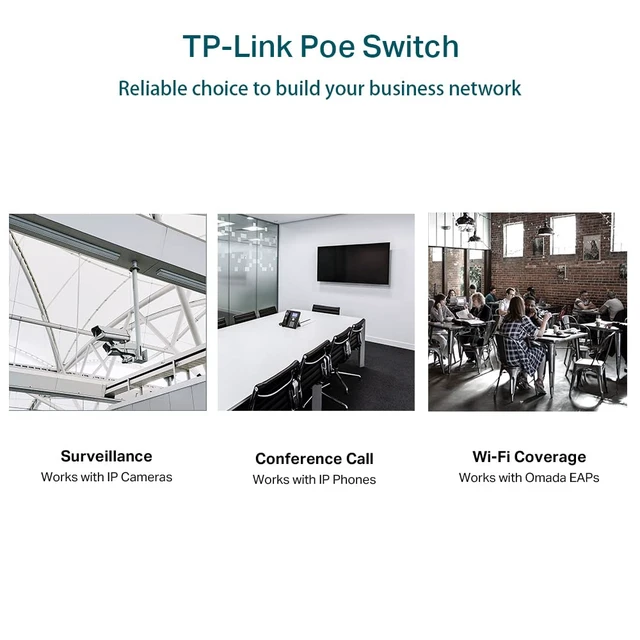 Alt view image 7 of 7 - Omada SL2428P, 24 Port Fast Ethernet Smart Managed PoE Switch