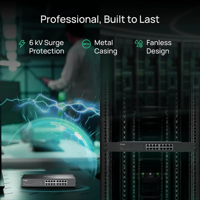 Alt view image 3 of 7 - Omada ES216G, 16 Port Gigabit Easy Managed Switch