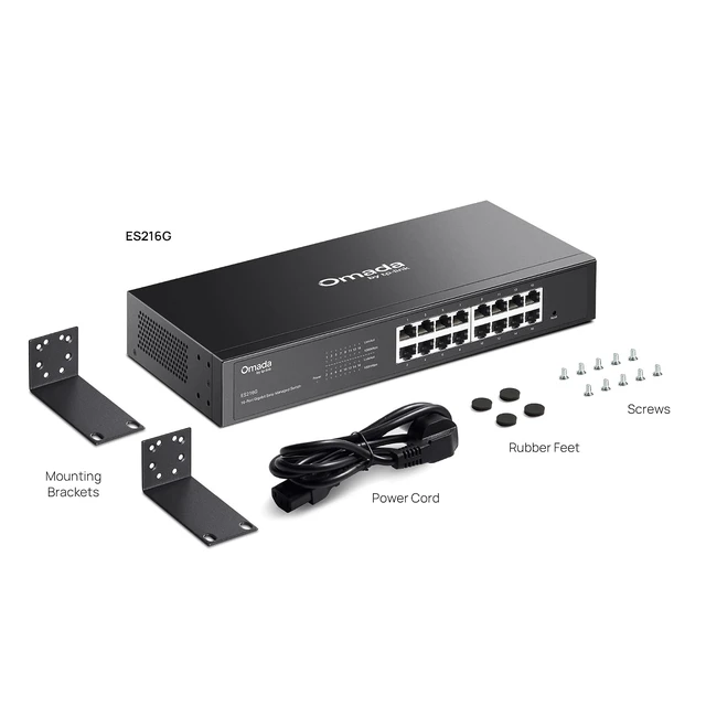 Alt view image 7 of 7 - Omada ES216G, 16 Port Gigabit Easy Managed Switch