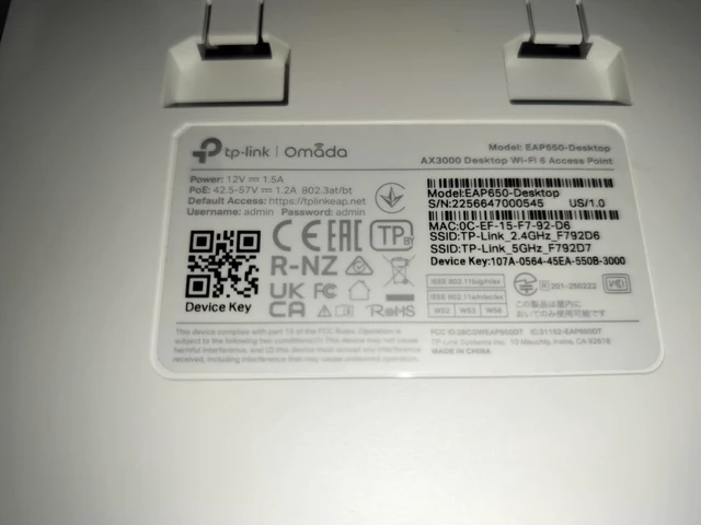 Alt view image 6 of 6 - Omada AX3000 Desktop Wireless Access Point, 5yr Warranty(EAP650-Desktop)
