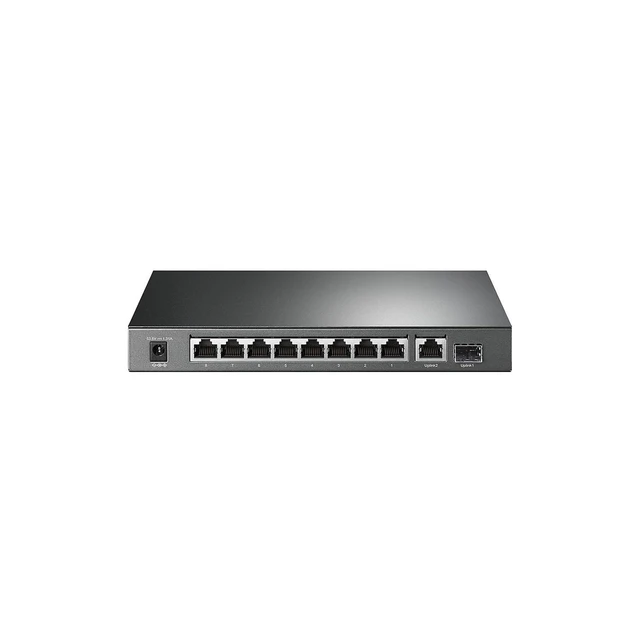 Alt view image 3 of 3 - 8 Port Gigabit PoE Switch | 8 PoE+ Ports @63W, w/ 1 Uplink Gigabit Port + 1 SFP Slot | Desktop/Wall-Mount | Plug & Play | Limited Lifetime Protection | Traffic Optimization (TL-SG1210P)