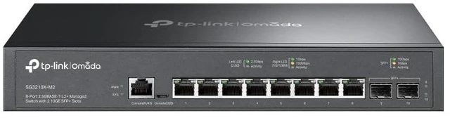 Main image of Omada SG3210X-M2 8-Port 2.5G L2+ Managed Switch | 8X 2.5G Ports | 2X 10G SFP+ Slots | Centralized Cloud Management | L2/L3/L4 QoS and IGMP snooping