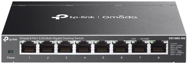 Main image of Omada DS108G-M2 8-Port 2.5G Multi-Gigabit Unmanaged Network Switch