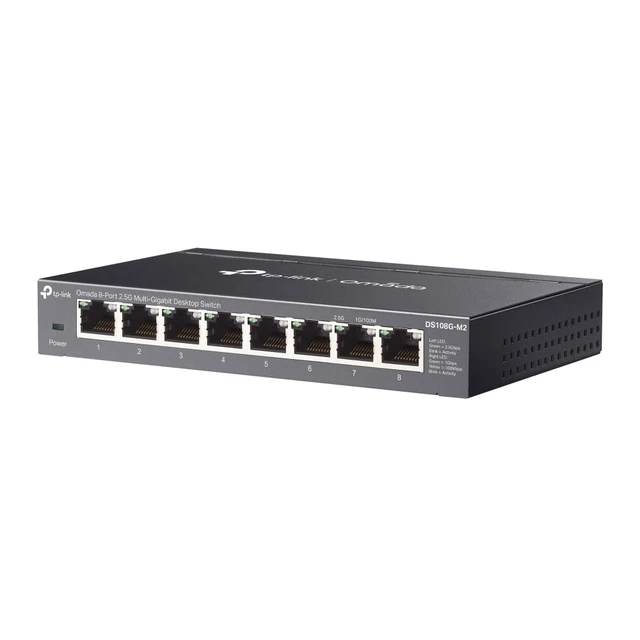 Alt view image 2 of 4 - Omada DS108G-M2 8-Port 2.5G Multi-Gigabit Unmanaged Network Switch