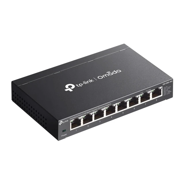 Alt view image 3 of 4 - Omada DS108G-M2 8-Port 2.5G Multi-Gigabit Unmanaged Network Switch