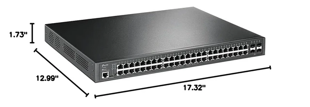 Alt view image 7 of 7 - TL-SG3452P | 48 Port Gigabit L2+ Managed PoE Switch | 48 PoE+ Port @384W, 4 x SFP Slots | PoE Auto Recovery | Omada SDN Integrated | IPv6 | Static Routing | Limited Lifetime Protection