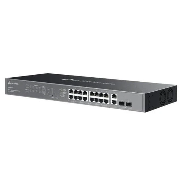 Alt view image 2 of 4 - Omada 20-Port Gigabit Easy Managed Switch, 16-Port PoE+, 250W PoE Budget, 2X Gigabit RJ45+2 x Gigabit SFP, Auto Recovery, Port Separation, SDN, VLAN, Central Cloud Management (ES220GMP)